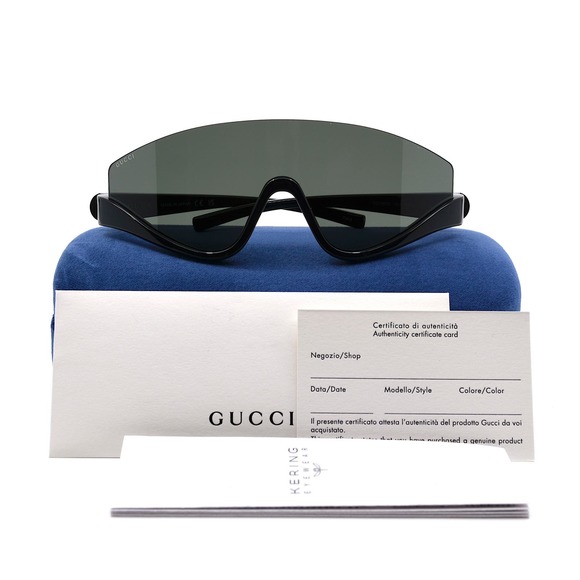 NEW GUCCI GG1650S 001 BLACK GREY AUTHENTIC SUNGLASSES - Picture 12 of 15